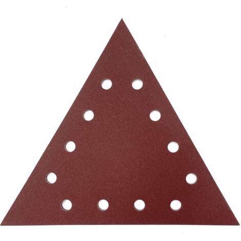 ABT-80 Triangle Abrasif - Papier Abrasif Triangulaire Multi-Usage - Ponçage & Lissage du Plâtre, du Bois & des Cloisons Sèches - Grain de 80 - 28.8x28.8x28.8cm - Pack de 10-LIAIKI (1/4)