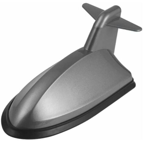 Antenne D'aileron de Requin de Voiture, Étanche Antenne Requin Universelle Antenne de Réception de Signal Radio Antenne de Voiture Auto-adhésive Décoration Extérieure de Voiture,Gris-LIAIKI (1/5)