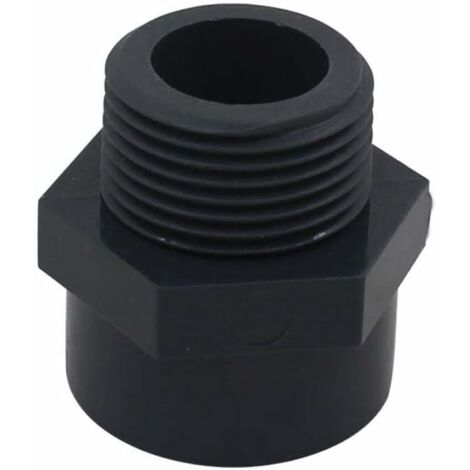 Embout filete pvc male 32mm embout a visser piscine raccord mixte pvc manchon fileté pvc，DN25，2pcs (Diamètre Interne 32mm - 1" filetage)-LIAIKI