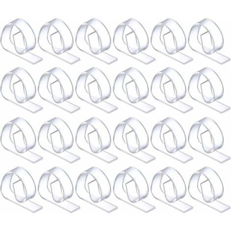 24 Pièces Clips Nappes en Plastique, Pinces à Nappe Clair Clips de Support pour Fête Picnic-LIAIKI (1/5)
