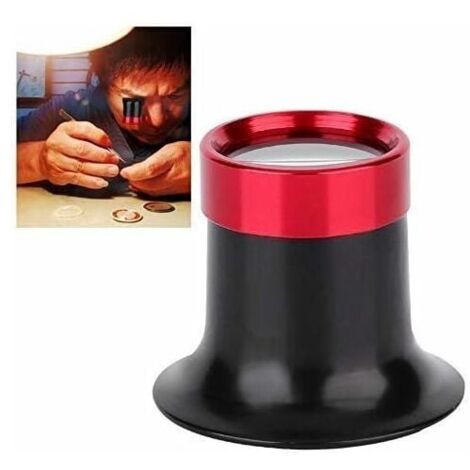 Loupe D'horloger, Réparation De Loupe Oculaire en Alliage D'aluminium 10x pour Lecture Tous Les Travaux De Précision Réparations Couture-LIAIKI (1/5)