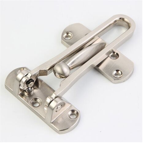 2Pack Entrebailleur de Sécurité Porte Acier Fenêtre Garde Verrou Porte d'Entrée Sans Chaîne Loquet de Verrouillage Pour Fenêtre Porte, Empêche l'Entrée Par Effraction-LIAIKI (1/5)