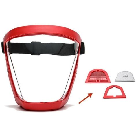 Écran Facial, Écran Facial Complet De Protection Transparent, Écrans Faciaux Transparents, Protection des Yeux, Sécurité De Protection Personnelle À Couverture Complète-LIAIKI (1/4)