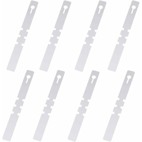 100 Pièces Étiquettes de Plantes en Plastique, Étiquettes d'arbres en Plastique, s'enroulent Autour d'étiquettes Suspendues pour Plantes, Étiquettes de Jardin Étanches (Blanc, 2x20cm)-LIAIKI (1/5)