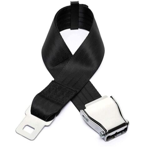 Extension de ceinture de sécurité pour avion, Pièces de ceinture de sécurité pour avions réglables universelles avec boucle en acier inoxydable Clip 50-80 CM Airlines for Travel by Kayear-LIAIKI (1/5)
