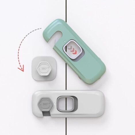 Lot De 10 Serrures De Sécurité Tiroir Bébé - Autocollantes Réglables Sans Percage Pour Armoires Et Placards