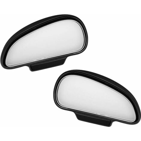 2pcs Miroir D'angle Mort Pour Rétroviseur, Miroir D'angle Mort de Voiture De Grand Angle, 360 Degrés Miroir Auxiliaire de Voiture for Car Truck SUV RV Van (Noir)-LIAIKI (1/5)