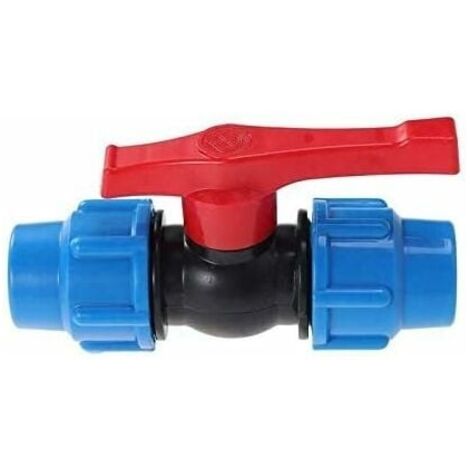 Vanne à boisseau sphérique en plastique PEHD pour tuyau de compression 32 mm-LIAIKI