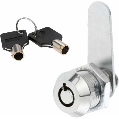 Serrure tubulaire en alliage de zinc pour tiroir de sécurité, cylindre de porte, boîte aux lettres, boîte à outils, serrure à 2 clés(20mm)-LIAIKI (1/5)
