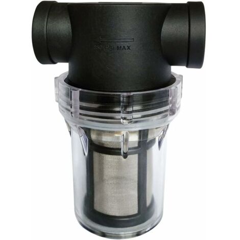 Filtre Pipeline 3/4" pour pompe à eau avec filtre 80 mailles en acier inoxydable-LIAIKI (1/4)