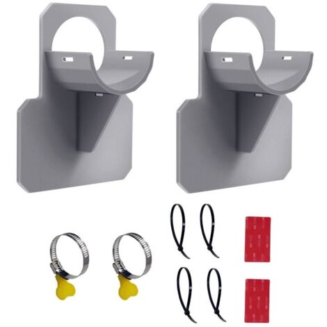 Supports De Tuyau De Piscine,2 Pièces Support de Tuyau de Piscine,Support Pour Tuyau D'eau De Piscine,Supports De Tuyau Pour Piscine De 3,8CM,Upport De Tuyau de Piscine pour Piscine Hors Sol (Gris) (1/5)