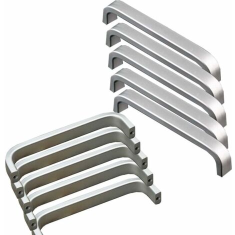 10pcs Mini Aluminium Cuisine Armoire Porte Poignées Placard Tiroir Chambre Meubles Tirer (96MM)-LIAIKI (1/4)