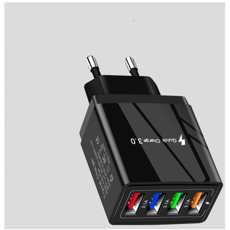 Détails du Chargeur rapide UE 120 W 4 ports - Chargeur Type-C/chargeur mural et câble de charge rapide USB universel 3 en 1