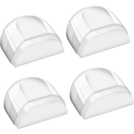Arrêts de Portes, 4 Pièces Butées de Porte Transparentes Stop-Porte Adhésif au Sol et Parquet, Butoirs de Porte Protection de Portes et Murs, Sans Percer, Butée de Porte Sol pour Maison Bureau-LIAIKI (1/5)