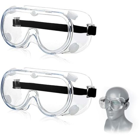 2 PièCes Lunettes SéCurité Contre Gouttelettes,Protection Yeux Lunettes Anti-PoussièRe,Anti-BuéE Pour Un Usage Quotidien, Laboratoire-LIAIKI (1/5)