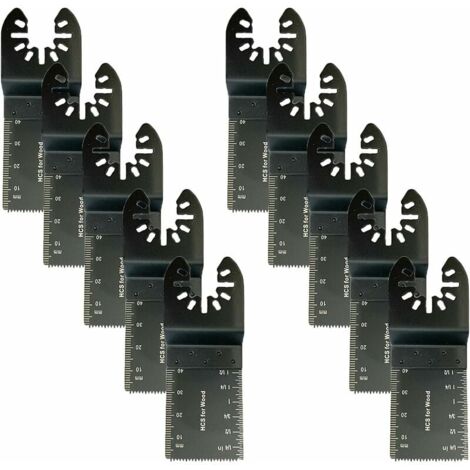 10 Pcs Multifonction Saw Blades Accessoires, 34mm Outil Multifonction Lames, Outils Oscillants Multifonctions Universelle, de Scie Universelle pour Fein Multimaster, Dewalt Et Plus Encore-LIAIKI