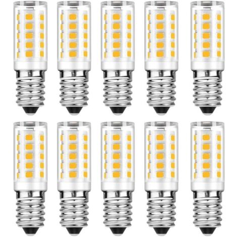 Lot de 10 Ampoule LED E14 - Blanc Chaud 3000K - 5W Equivaut à Ampoule Incandescente 50W - 500LM Non-Dimmable-LIAIKI
