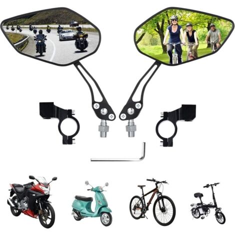 Retroviseur Velo,Retroviseur Trotinette Electrique,Retroviseur Velo Route,Retroviseur Velo Electrique,Convient véhicules électriques (paire noire)-LIAIKI (1/5)