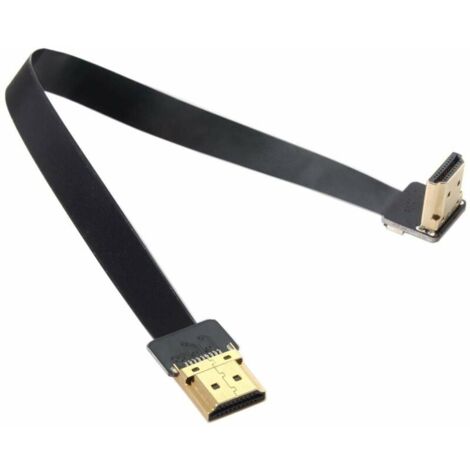 Cablecc Cavo Piatto HDMI Angolato 90° Per FPV E Multicotteri - 20 Cm, Morbido Per Gimbal, Adatto A Fotocamere - 2