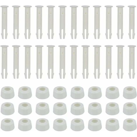 Lot de 24 broches pour piscine - 6 cm - Avec capuchon - Accessoires pour piscine-LIAIKI (1/5)
