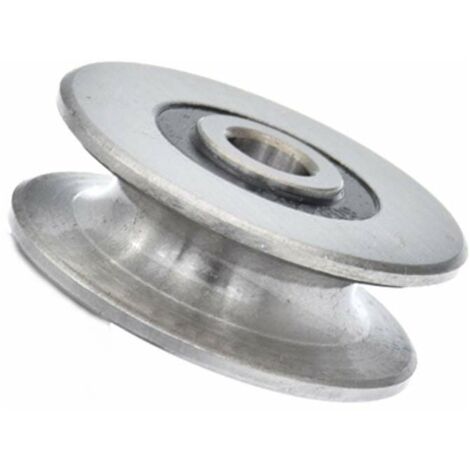 Poulie de roulement à billes en acier inoxydable avec rainure en U profonde de 8 mm, 250 kg, poulie en métal pour guide de levage, diamètre intérieur (40 x 13 mm)-LIAIKI