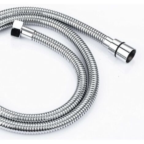 2M Flexible de Douche en Acier Inoxydable Anti Torsion, Tuyau de Douche Raccord Standard G 1/2 Universel pour Salle de Bains Adaptable à Toutes les Douchettes-LIAIKI (1/5)
