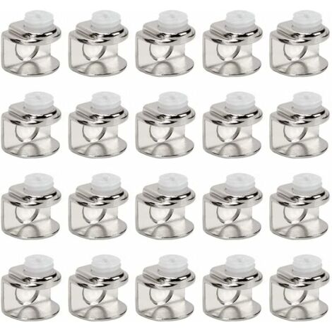 20 Pièces de pinces à verre,support etagere verre,Fixations Réglable Support peuvent installer de verre de 4 à 9 mm d'épaisseur-LIAIKI (1/5)