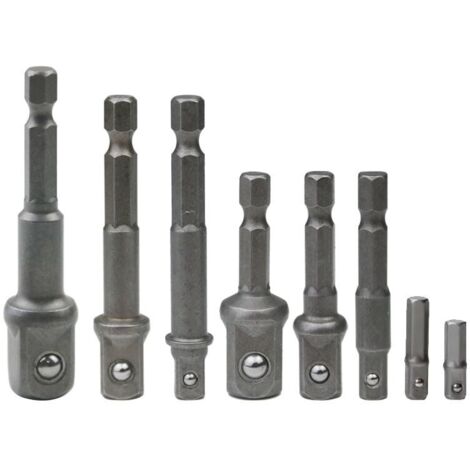 Adaptateurs | 6 pcs | Carré 1/4 - 3/4 | Acier CRV ou CR-Mo