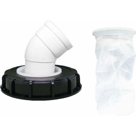 45°Filtre à Couvercle IBC, Filtre à Eau de Pluie en Nylon 163 mm, Lavable avec Couvercle pour réservoir d'eau de Pluie IBC DN 150-LIAIKI (1/5)