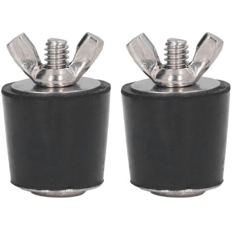 Bouchon Hivernage Piscine,25 mm Bouchon Caoutchouc avec éCrou Papillon in Acier Inoxydable pour Tuyauterie de Piscine Hiver Entretien des Raccords(2 Pièces) (1/5)