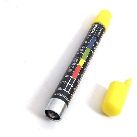 Beijiyi – Testeur d'épaisseur de peinture magnétique – Précision microns – Résistant à l'eau – Compact 17,8 x 7,2 x 1,7 cm – Pour carrosserie auto