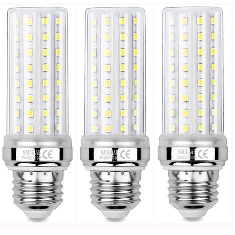 3 Pièces Ampoules de Maïs LED 20W, Équivalent 150W Ampoule Incandescente, 2300LM, 4000K Blanc Neutre, Ampoules à E27 Vis Edison (1/5)