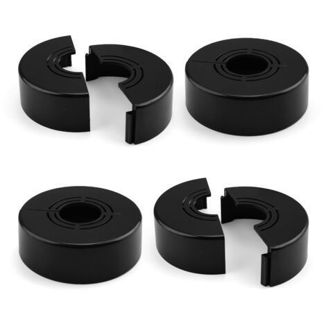 Beijiyi – Rosace mitigeur douche 4 pièces – Plastique épaissi – Taille réglable 60 × 20 mm – Installation par pression – Cache tuyau esthétique