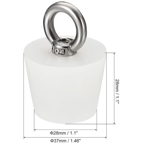 Bouchon Conique Bouchon en Caoutchouc de Silicone 28mm à 37mm Bouchon