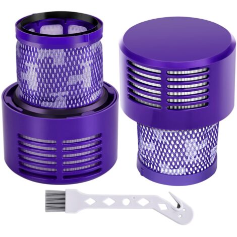 Filtre pour Dyson V10 SV12, 2 Filtres de Remplacement pour Aspirateur Dyson V10 SV12 Cyclone Séries, V10 Absolute Animal Motorhead Total Clean SV12 Accessoire Sans Fil DY-969082-01 (1/5)