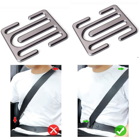 Beijiyi – Clip ceinture de sécurité voiture – Pince réglable antidérapante – Installation facile – Universel pour ceintures jusqu'à 2,0 pouces (1/5)
