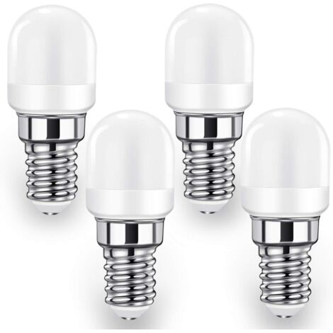 Lampe E14 LED Ampoule pour Réfrigérateur, 2W SES Lampe (équivalent 20W-25W), 140LM, Blanc Froid-6000K Lot de 4