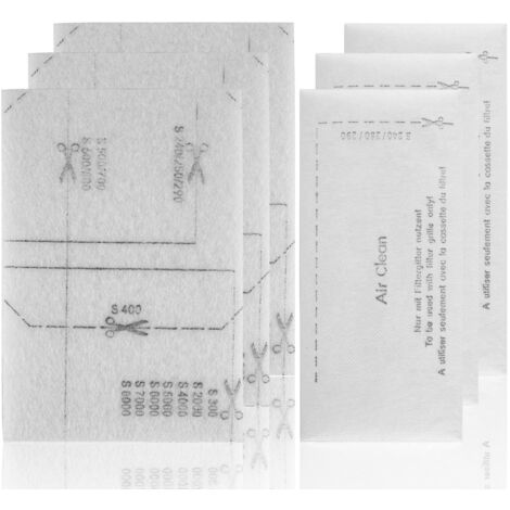 Lot de 6 Filtres D'aspirateur Filtre de Filtre D'échappement Microfiltres SF-SAC20/30 avec Filtre moteur 6713110 Filtre à air Filtre à poussière Filtres pour Aspirateur Air Clean pour Miele