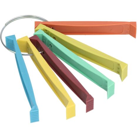 Peigne à Ailettes, 6 Peignes à Ailettes Différents, Redressage Et Nettoyage des Ailettes du Condenseur Outil de Peigne à Ailettes de L'évaporateur pour Le Nettoyage de L'évaporateur (1/5)