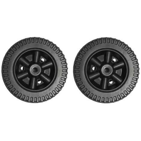 Beijiyi – Lot de 2 roues de barbecue 15,2 cm – Roues en plastique robustes – Installation facile – Pour barbecues à gaz Charbroil – Noir