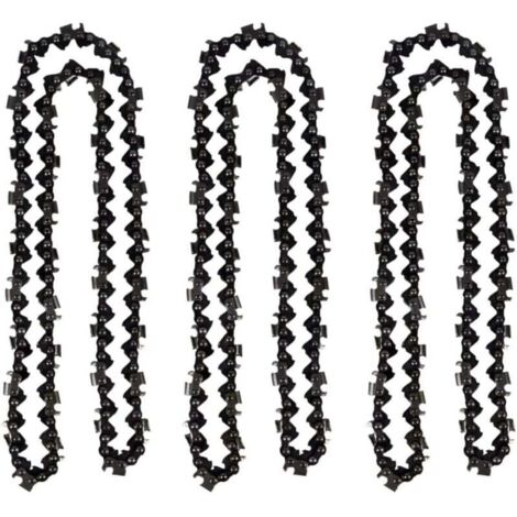Lot de 3 Chaîne de tronçonneuse de 50 cm 0.325" 1,5 mm 76 maillons d'entraînement - compatible avec Timberpro 62CC, Hyundai et autres