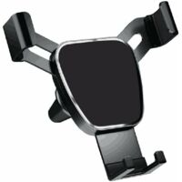 Support de Téléphone Portable de Voiture, Support de Téléphone Portable de Voiture Ventilation Support de Voiture Support de Téléphone Portable Antidérapant pour Voiture,Noir-LIAIKI