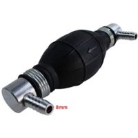 Goodtimera Poire D'amorcage Carburant Pompe, 15mm Diamètre Clapet Anti-Retour Voiture Siphon Tuyau Pompe Manuelle Carburant Pompage Adapté pour
