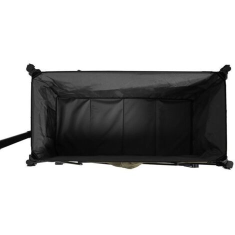 Brouette De Jardin Pliable Relaxdays - 46 Litres, Roue Sans Air, Noire - Pratique Et Compacte