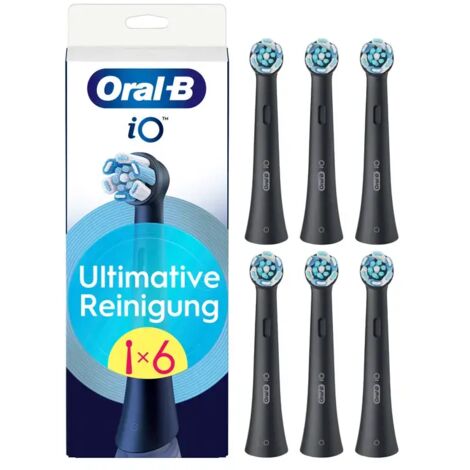 Oral-B iO Aufsteckbürsten Ultimative Reinigung BLACK 6er