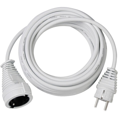 Brennenstuhl 1168440 Strom Verlängerungskabel   Weiß 5.00 m H05VV-F 3G 1,5 mm²