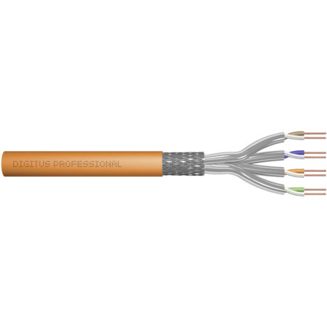 Digitus DK-1743-VH-025 Installationskabel CAT 7 S/FTP  Orange 25 m (1/5)