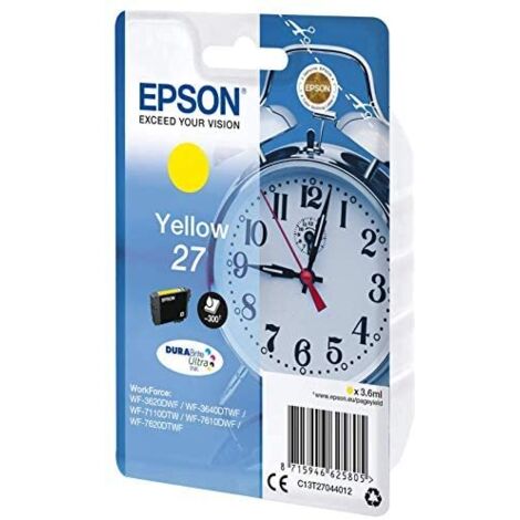 Epson 27 Original Druckerpatrone Gelb T2704 (C13T27044012) (1/4)