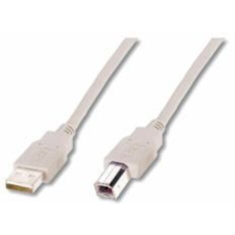 Digitus USB-Kabel USB 2.0 USB-A Stecker, USB-B Stecker 3.00 m Beige AK-300102-030-E (1/3)