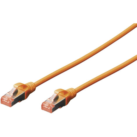 Digitus DK-1644-010/OR RJ45 Patchkabel CAT 6 S/FTP 1.00 m Orange Halogenfrei, verdrillte Paare 1 St. (1/5)